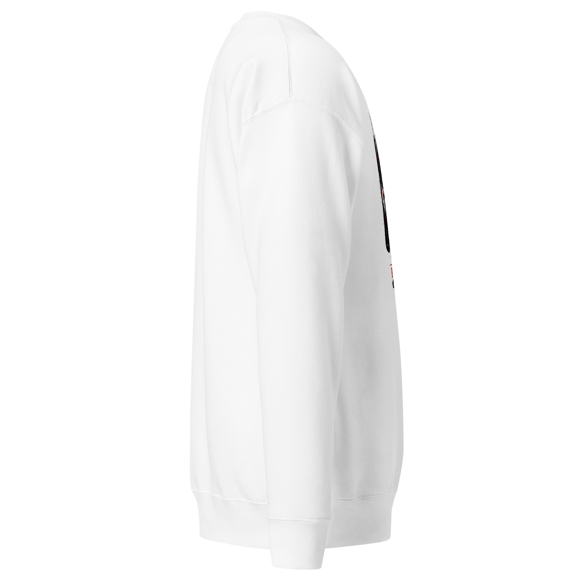 Unisex white Premium Sweatshirt
